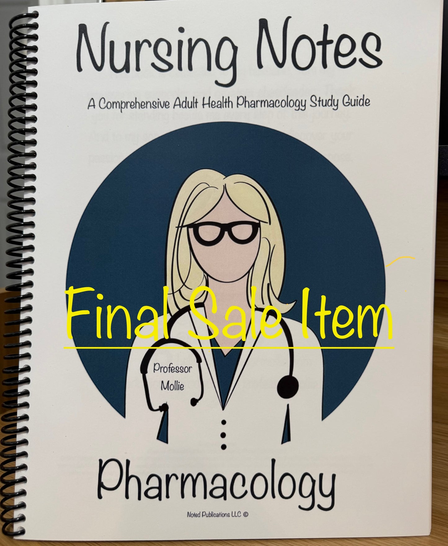 ⚠️ Final Sale Item -Pharmacology Nursing Notes (Limited Quantity due to print quality read full description)