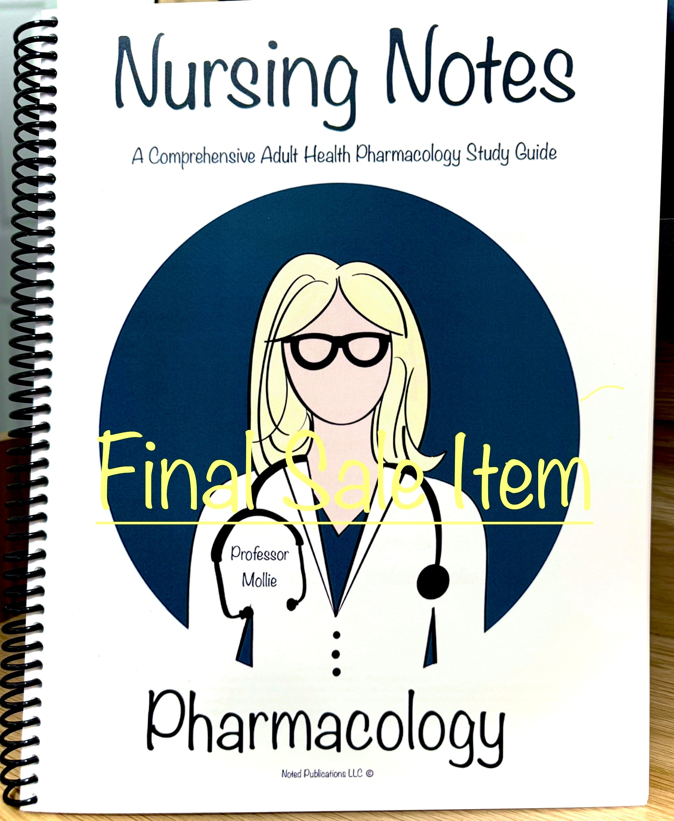 ⚠️ Final Sale Item -Pharmacology Nursing Notes (Limited Quantity due to print quality read full description)